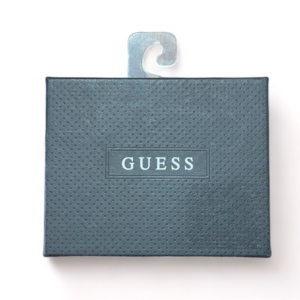 Guess Men's Wallet in Fine Leather Men's, Black White - Picture 2 of 6